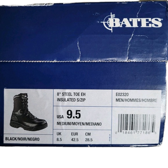 NEW Bates Tactical Boots - 8" Steel Toe, EH Rated, Thinsulate Insulated Combat - Picture 2 of 10
